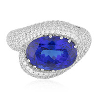 Bague en or et Tanzanite AAA (de Melo)