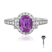 Bague en or et Saphir parme (CIRARI)