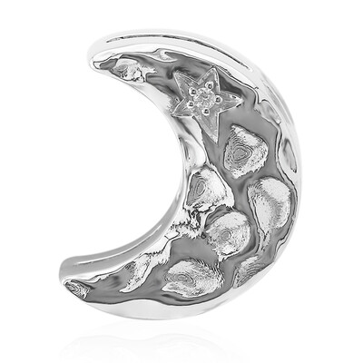 Charm en argent et Diamant SI1 (G) (Annette)