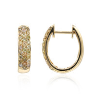 Boucles d'oreilles en or et Diamant fancy SI2 (CIRARI)