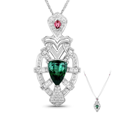 Collier en or et Tourmaline verte (SUHANA)