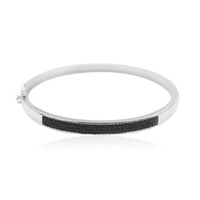 Bracelet en argent et Spinelle noir
