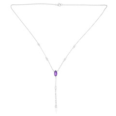 Collier en argent et Améthyste de Zambie (de Melo)