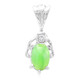 Pendentif en argent et Chrysoprase impériale