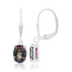 Boucles d'oreilles en argent et Topaze Mystique