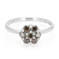 Bague en argent et Diamant fantaisie