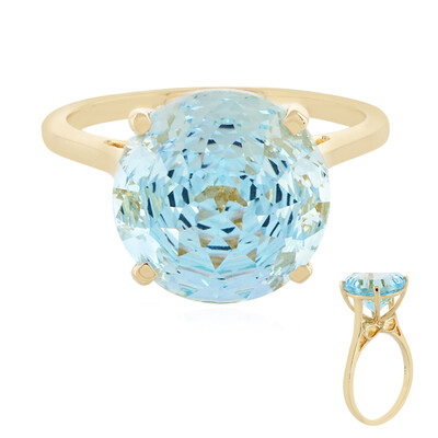 Bague en or et Topaze de Capri (PHANTASIA)