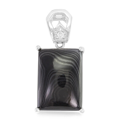 Pendentif en argent et Psilomélane