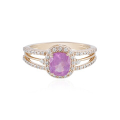 Bague en or et Saphir Luc Yen non chauffé (AMAYANI)