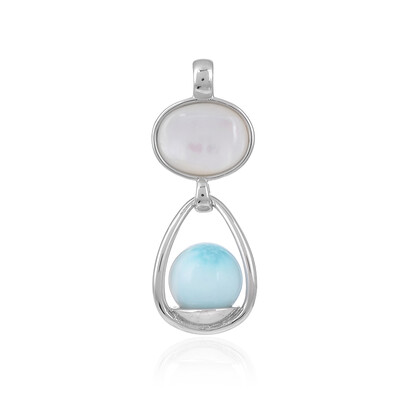Pendentif en argent et Nacre