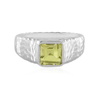 Bague en argent et Quartz citron