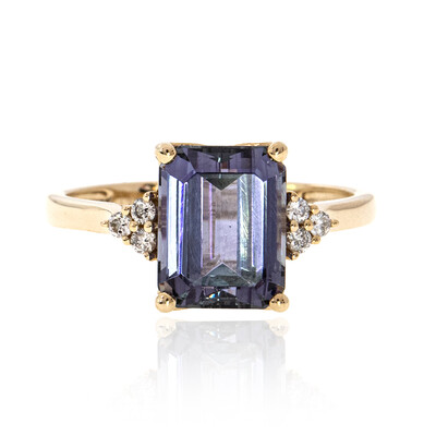 Bague en or et Tanzanite non chauffée (CIRARI)