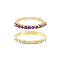 Bague en argent et Améthyste