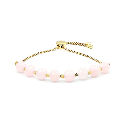 Bracelet en argent et Quartz rose