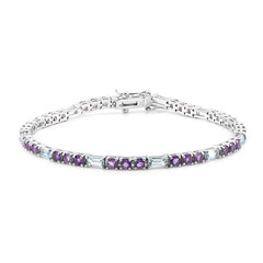 Bracelet en argent et Topaze bleu ciel