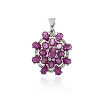 Pendentif en argent et Rubis du Mozambique