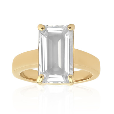Bague en argent et Topaze blanche