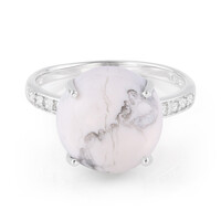 Bague en argent et Howlite