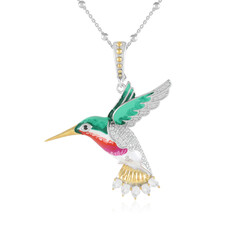Collier en argent et Topaze blanche (Dallas Prince Designs)