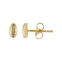 Boucles d'oreilles en argent et Diamant chocolat I3