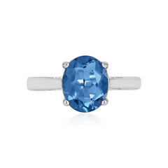 Bague en argent et Fluorite à couleur changeante