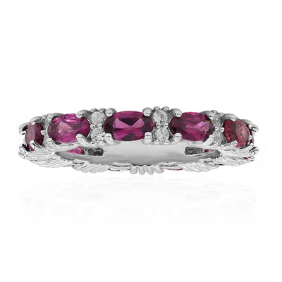 Bague en argent et Grenat Rhodolite