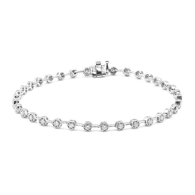 Bracelet en platine et Diamant SI2 (G)