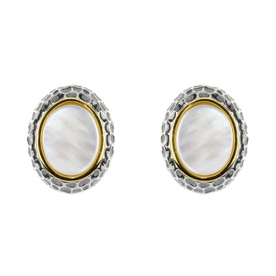 Boucles d'oreilles en argent et Nacre (dagen)