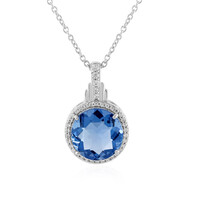 Collier en argent et Fluorite à couleur changeante