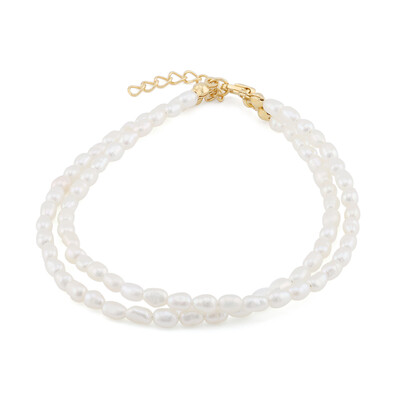 Bracelet en argent et Perle blanche de culture d'eau douce