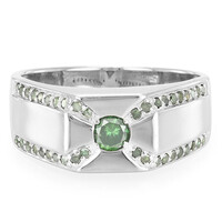 Bague pour homme en argent et Diamant fantaisie