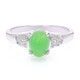 Bague en argent et Chrysoprase impériale