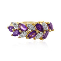 Bague en argent et Améthyste de Zambie