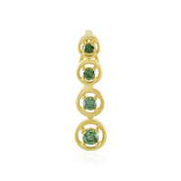 Pendentif en argent et Diamant vert I4