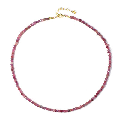 Collier en argent et Rubis du Mozambique