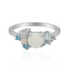 Bague en argent et Opale Welo