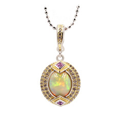 Collier en argent et Opale Welo (Dallas Prince Designs)