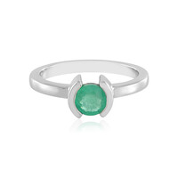 Bague en argent et Emeraude de Russie