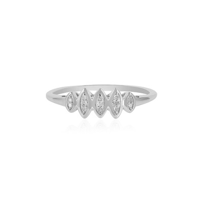 Bague en argent et Diamant I2 (I)
