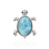 Pendentif en argent et Larimar