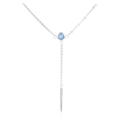 Collier en argent et Aigue-Marine Santa Maria