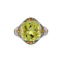 Bague en argent et Quartz citron