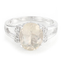 Bague en argent et Orthose