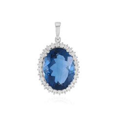 Pendentif en argent et Fluorite à couleur changeante