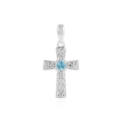 Pendentif en argent et Topaze bleu Suisse