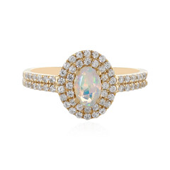 Bague en or et Opale Welo