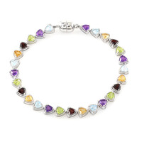 Bracelet en argent et Améthyste de Zambie