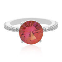 Bague en argent et Topaze fleur de lotus