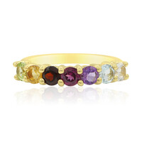 Bague en argent et Grenat du Mozambique