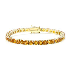 Bracelet en argent et Citrine Madère